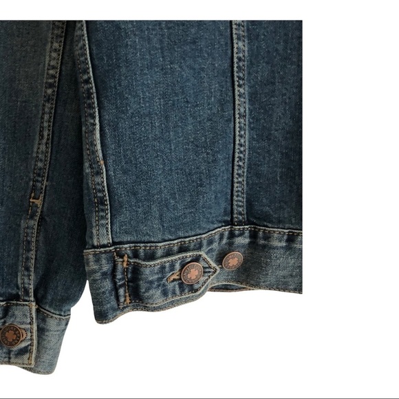 Lucky Brand Jacket The Tomboy Trucker Blue Denim Size Small - Picture 13 of 13